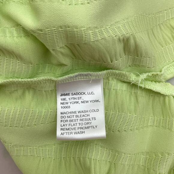 Jamie Sadock Vintage Womens Golf Polo Lime Green Gray Medium - Picture 9 of 10